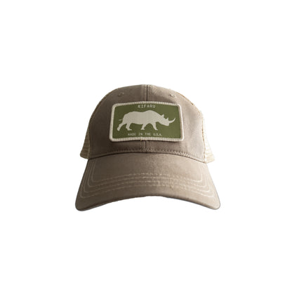 Rhino Patch Unstructured Hat Brown