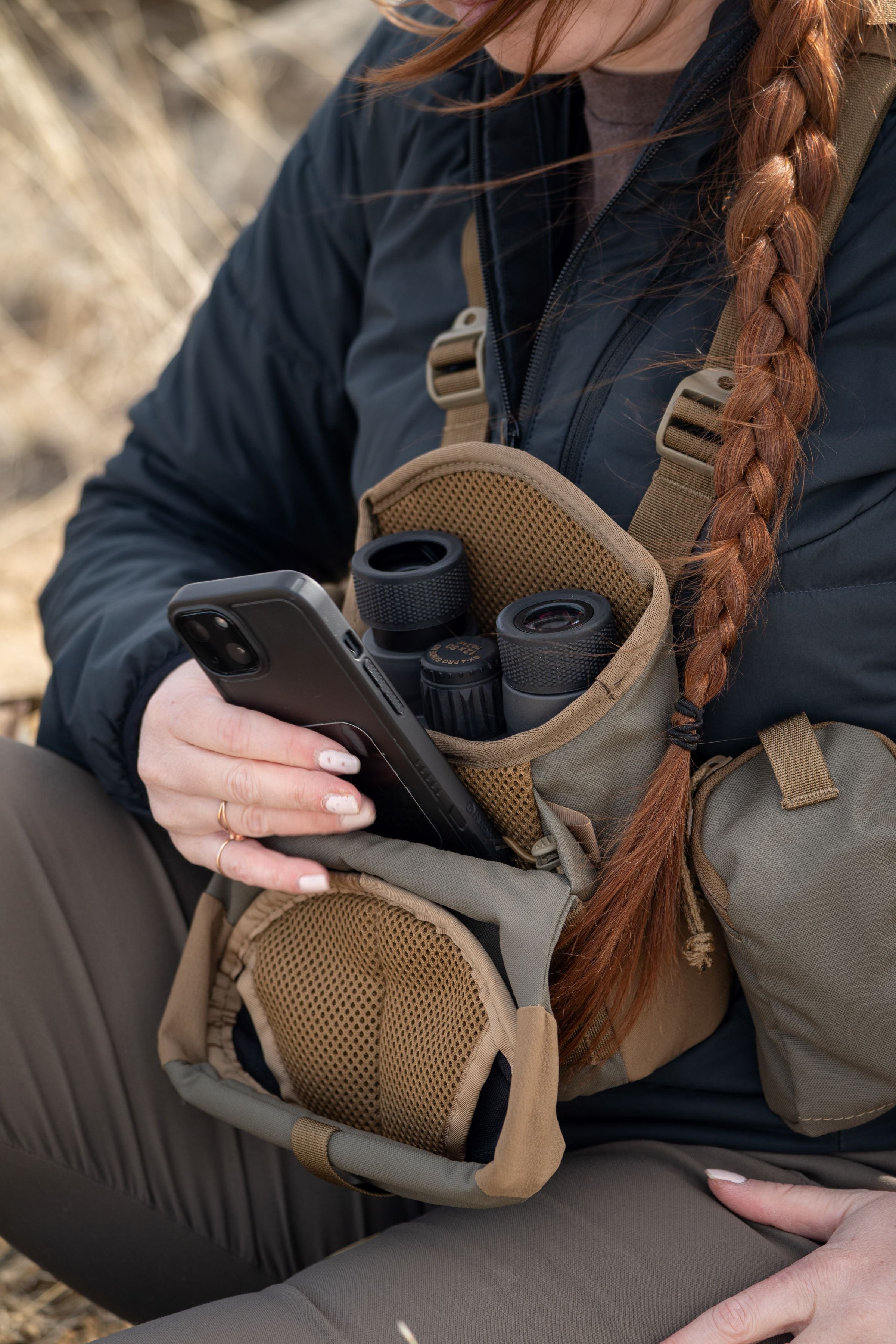 Hunting sales binocular harness