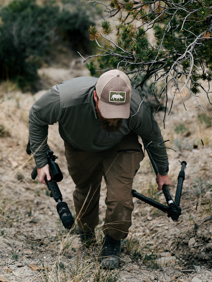 Rhino Patch Unstructured Hat Brown