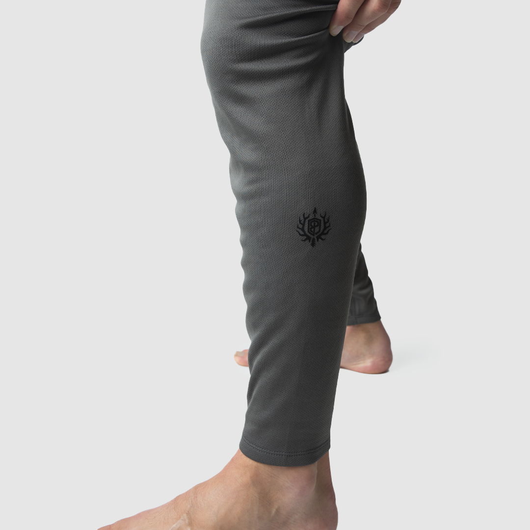 Men's Grey Base Layer Leggings  Thermal Base Layer Bottoms – Born